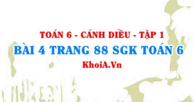 Bài 4 trang 88 SGK Toán 6 tập 1 Cánh Diều